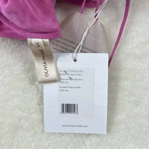 Olivia Von Halle Xena silk slip dress chemise - Picture 6 of 6